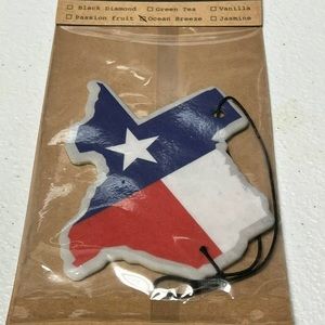 Texas State Shape Hanging Air Freshener Ocean Breeze Scent